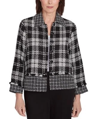 Alfred Dunner Petite Runway Ready Spliced Pl 196389398453  RT $99.5