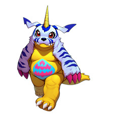 Gabumon Digimon Vinyl Car Decal Sticker 7" Weatherproof