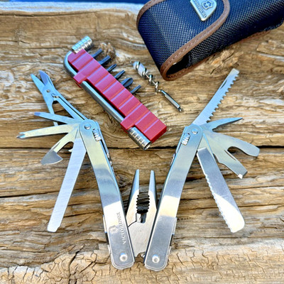 Victorinox SWISS TOOL SPIRIT PLUS Multi-Tool Stainless Steel Nylon Case NEW IB