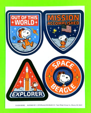 Eureka Peanuts Snoopy Space Badge Sticker She...
