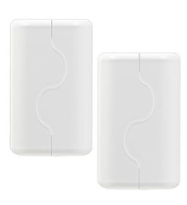 Child Proof Outlet Box Cover, Double Lock System, White-Large Interior Space 2pk