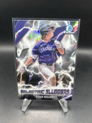 2026 Bowman Electric Sluggers Ethan Holliday Insert Card #ES-13 Rockies
