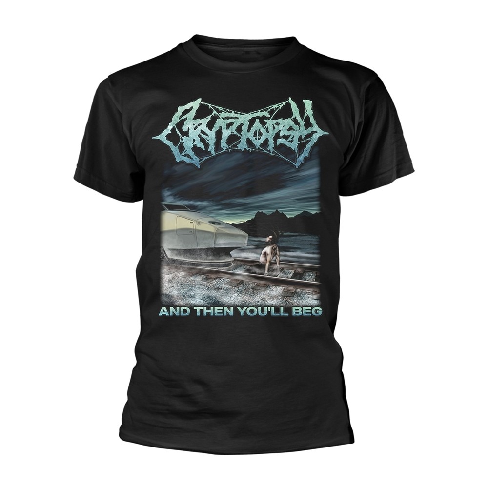 CRYPTOPSY - AND THEN YOU'LL BEG BLACK T-Shirt, Front - Back Print Medium