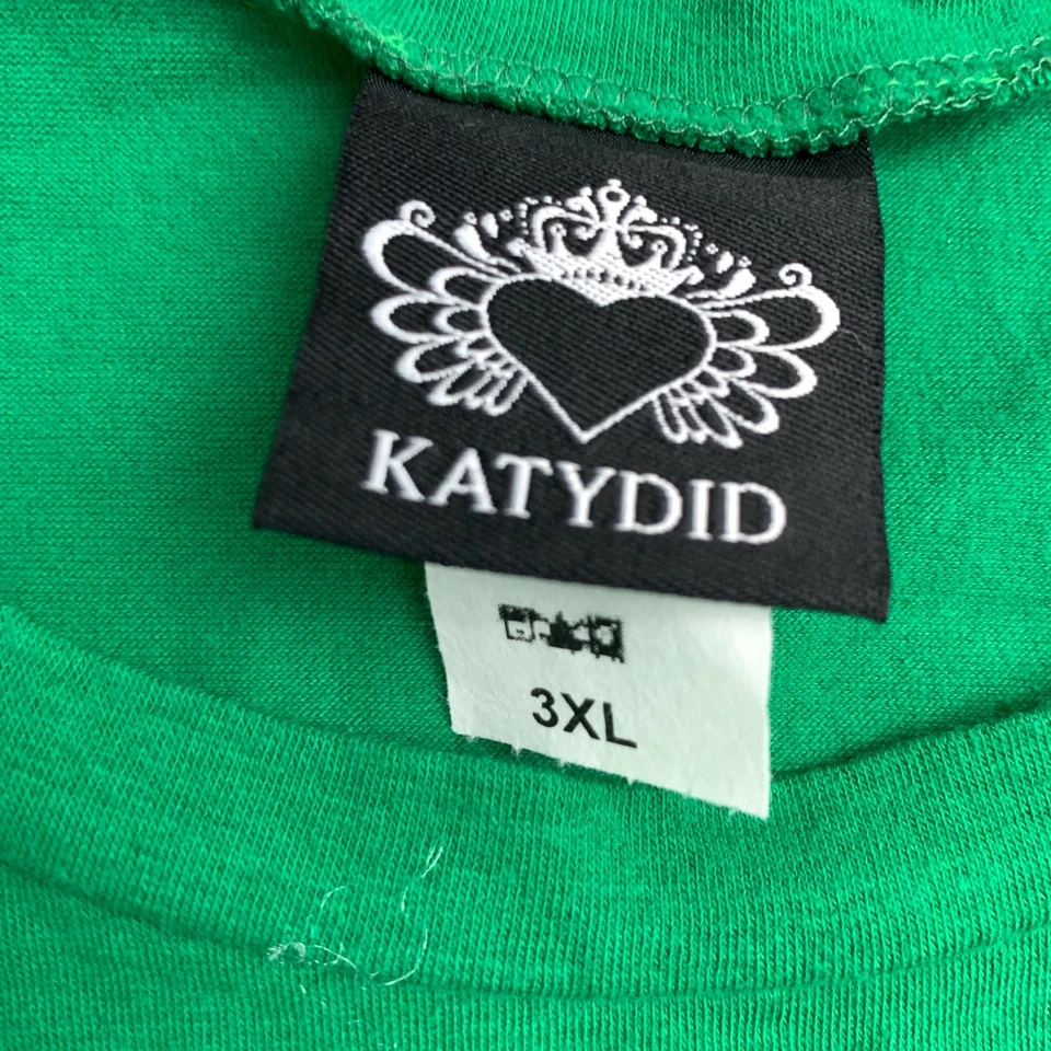 Katydid Peace Love Football Women's Plus 3XL Green Tan Bling Short Sleeve Casual - Image 4 of 4