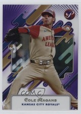 2025 Topps Pristine Purple Refractor 74/99 Cole Ragans #283 0hr