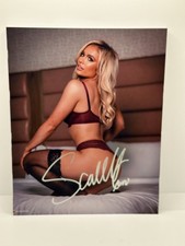 Scarlett Bordeaux Lingerie Signed Autographed Photo Authentic 8x10 COA