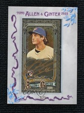 2025 Allen & Ginter X Framed Mini Silver Frame Gold Ink 5/5 Jake Bloss Auto 1u61