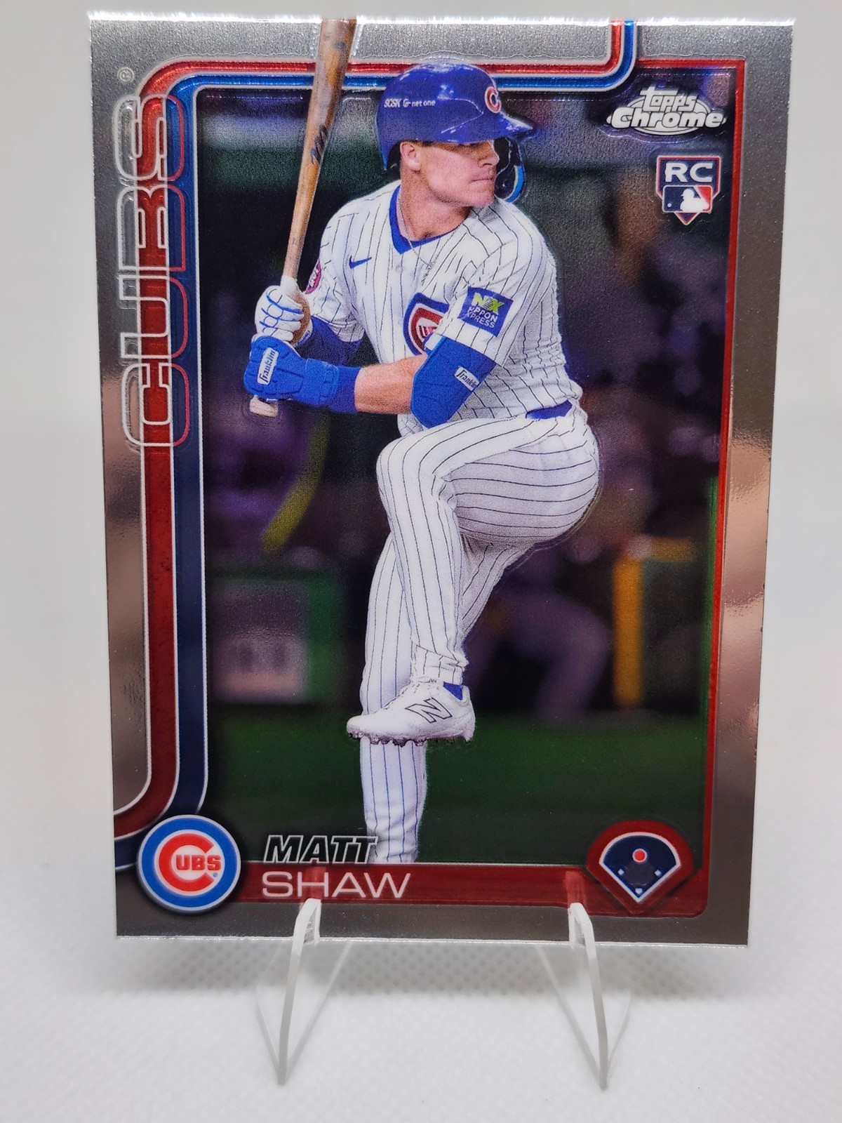Matt Shaw 2025 Topps Chrome Rookie Card #219 Cubs