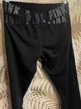 Victoria's Secret Pink Active ULTIMATE w/ Cell Pocket Black Leggings Size M
