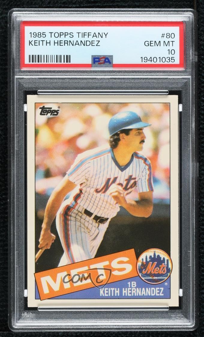 1985 Topps Collector's Edition Tiffany Keith Hernandez #80 0v1p