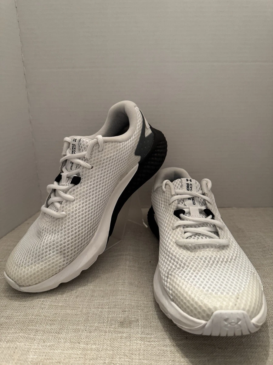 Under Armour UA Charged Rogue 4 White Black Running Shoes Men Size 9 SAMPLE Rare Under Armour Charged Rogue 4 White Black for sale | eBay main image 2