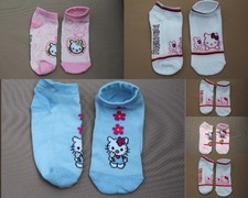 Socken Sneaker 2 Paar Socken HELLO KITTY Verschiedene Farben Muster 23-26 27-30