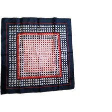 Vintage 1970s Scarf Made In Italy . Nautical/ Patriotic