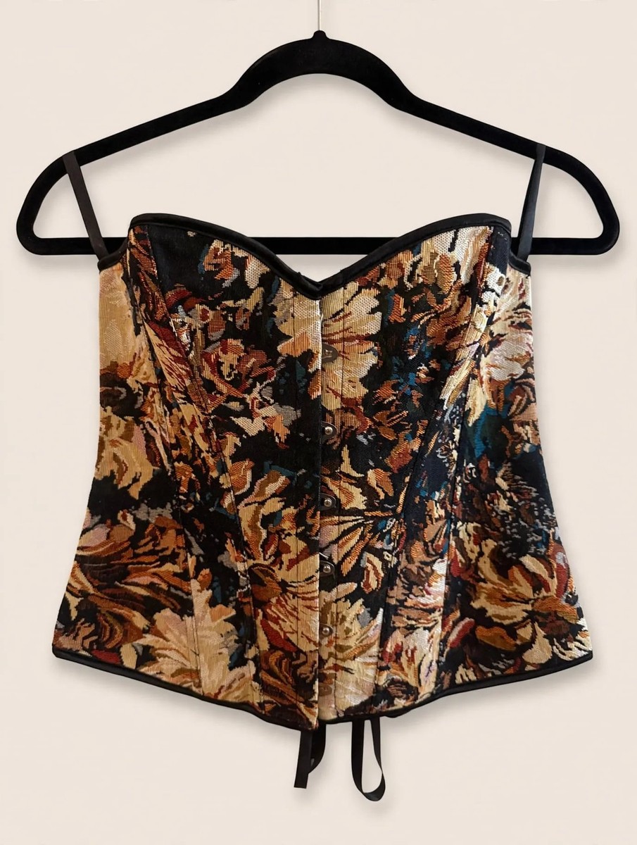 Fantasy Captured Floral Jacquard Corset Bustier View 3