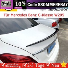 Heckspoiler Spoilerlippe Für Mercedes Benz C-Klasse W205 Lippe Schwarz Glanz