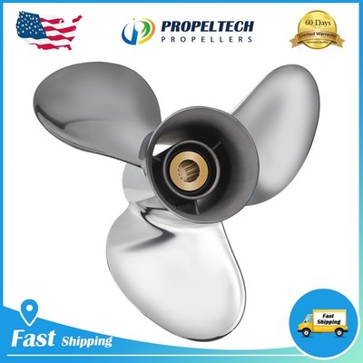 Stainless Propeller 14X17 Fit Suzuki Outboard 50-140HP 15 Spline 990C0-00610-17P