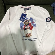 NWT Polo Ralph Lauren Team USA 2026 Olympic Village Bear Patch Sweatshirt L