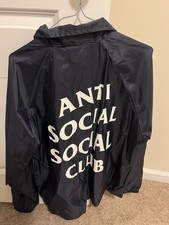 Anti Social Social Club Navy Coaches Jacket W...