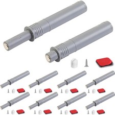 Push to Open Cabinet Latch 10-Pack Hidden Door Touch Release for Drawers