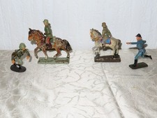 Elastolin /Lineol Konvolut Soldaten mit Pferde+ Soldaten 4 Teilig!