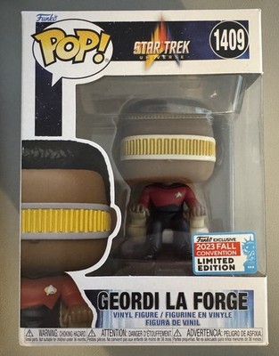 Funko Pop Star Trek #1409 Geordi La Forge 2023 Fall Convention w protector