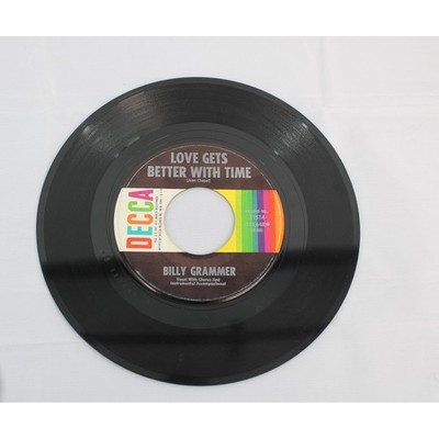 Billy Grammer Love Gets Better With Time Lonesome Life Decca 31514 45 RPM Vinyl