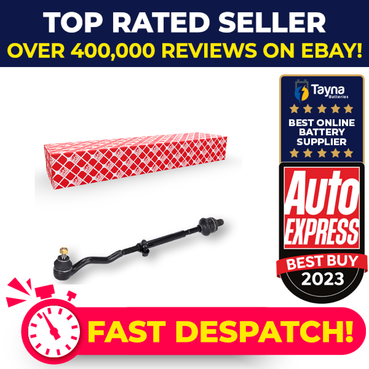 Steering Rod Assembly Right 08575 Febi 32111125187 32111126362 Quality New