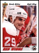Randy McKay Detroit Red Wings 1991 Upper Deck Hockey Card #313 NHL