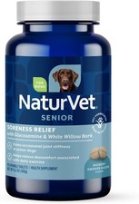 NaturVet Senior Soreness Relief Supplements for Dogs 60ct