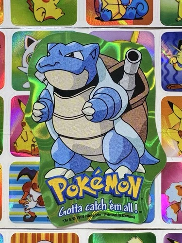 Pokemon Blastoise Holo Vintage Pocket Monsters Vending Machine Sticker 98 Konica