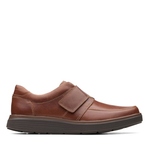 Clarks Un Abode Strap Tan Brown Leather 