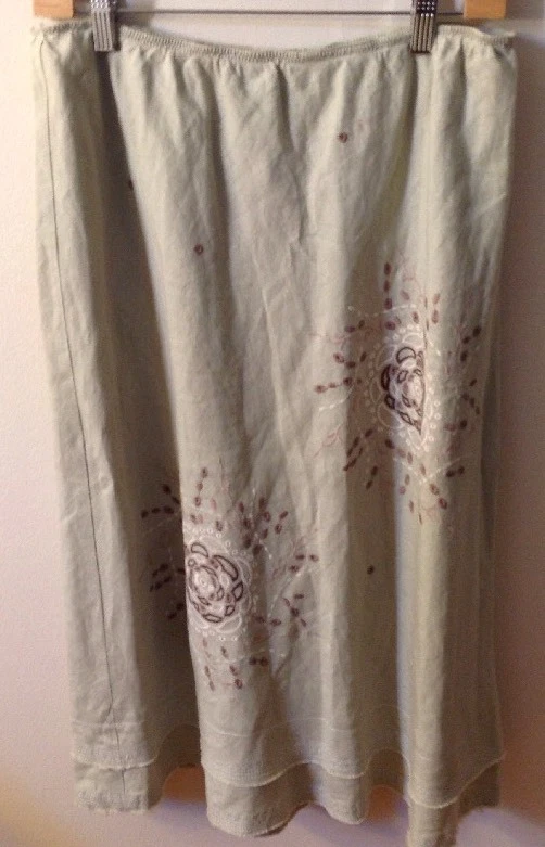 Traje verde tsd de lino para mujer Foto 3 de 4