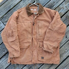 MIL-TEC WORKWEAR Size XL Canvas Duck Jacket Coyote Brown