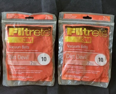 3M Filtrete Dirt Devil 10 Vacuum Belts 2Pc 2 Pack