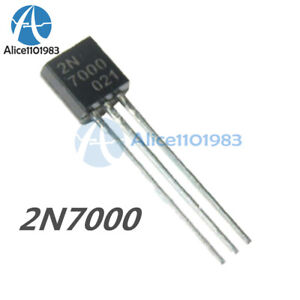 of 2N7000 MOSFET N-CHANNEL 60 Volts 0.2 Amps 20 pcs 
