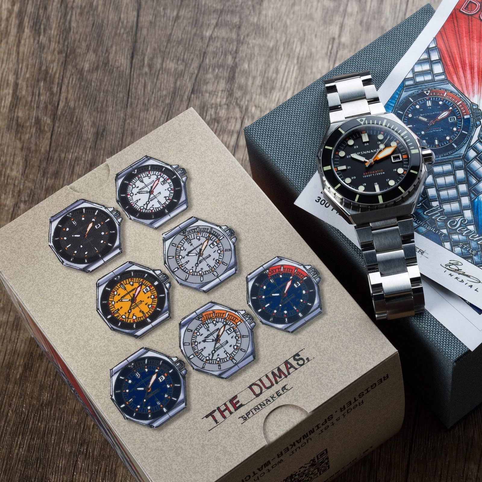 Spinnaker Dumas Black Dial / Stainless Steel | Black Dial 44mm Japanese Automati