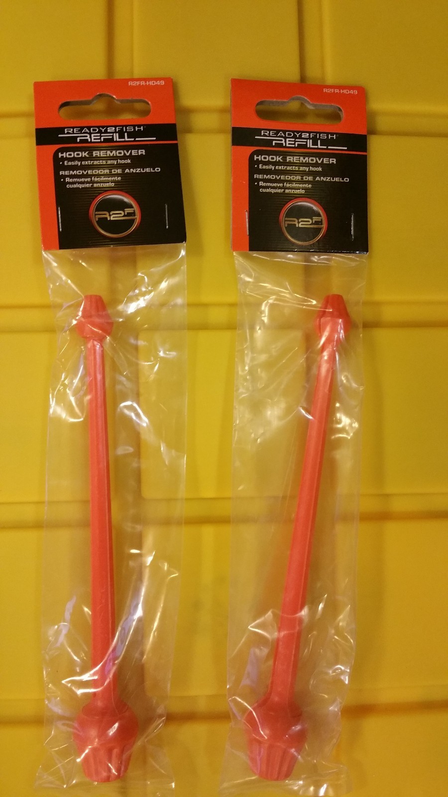 Hook Removal Tool 2 packs Ready2Fish - Lot of 2 fish hook remover NEW! r2frhd49
