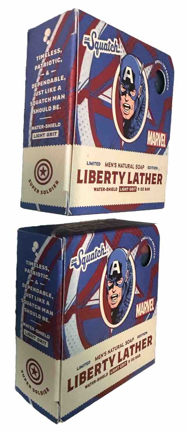 Dr. Squatch - Liberty Lather 2 Pack (Captain America) LIMITED EDITION Soap Bars