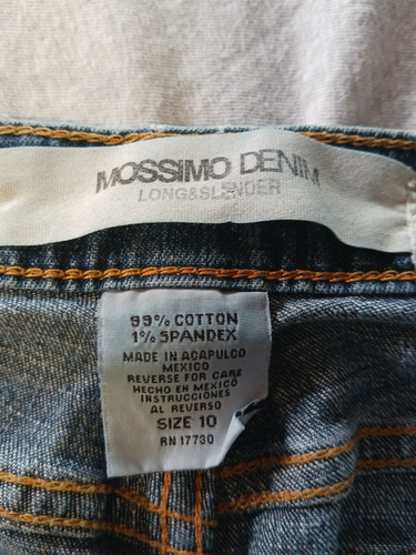 MOSSIMO DENIM Long & Slender Women's Jeans Size 10 wide legs - Picture 8 of 8