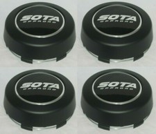 4 Cap Deal Sota Offroad Flat Black 8 Lug Wheel Rim Center Cap A680f-1 6005k132