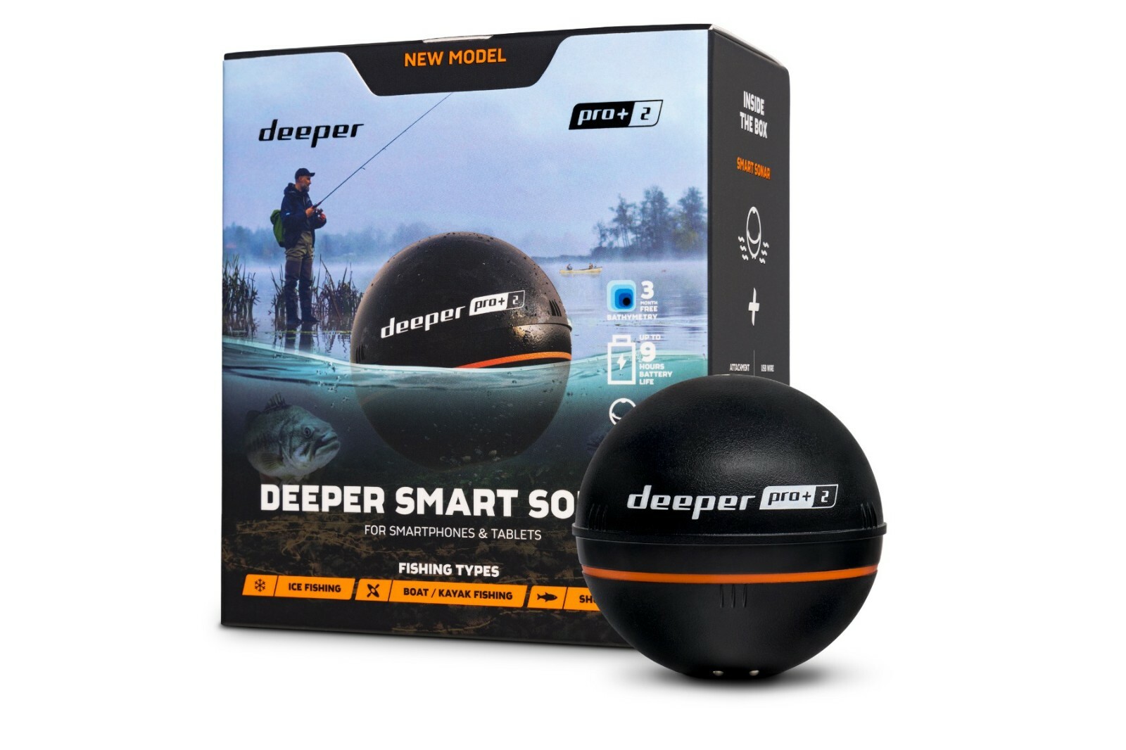 Deeper Pro Plus 2 GPS Wifi Bluetooth Fish Finder - Carp Fishing - Free Delivery