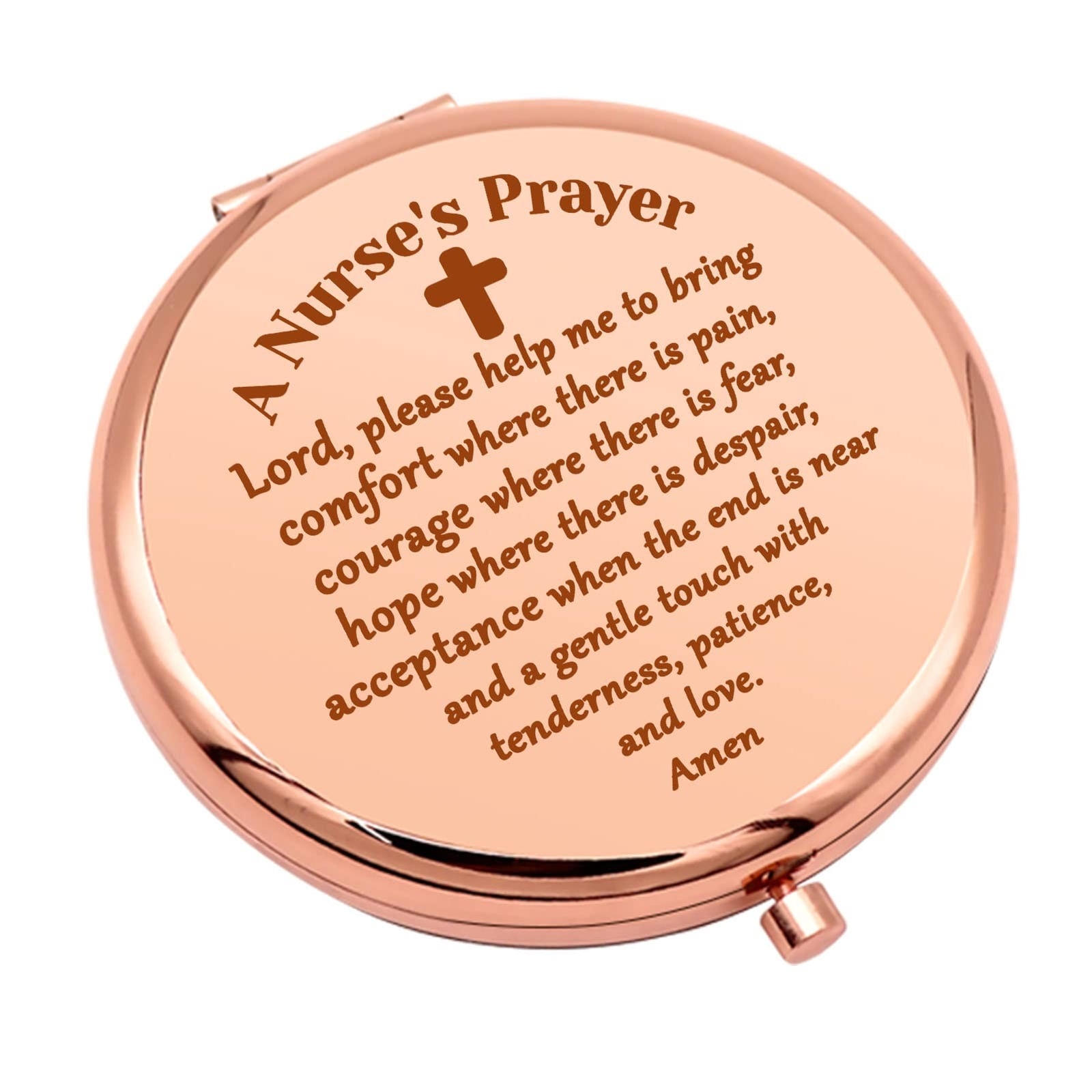 Nurse Appreciation Gifts for Women Nurse Prayer Gifts Compact Makeup Mirror f...