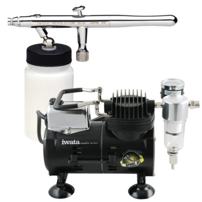 Iwata-Medea Revolution BCR Airbrushing System with Sprint Jet Air Compressor