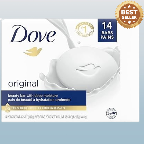 Dove Beauty Bar Gentle Moisturizing Cleanser for Soft Skin Care Original