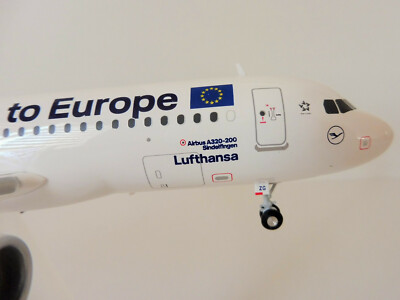 LUFTHANSA Airbus A320 1/200 Herpa 559997 A320 new colours SAY YES TO EUROPE 