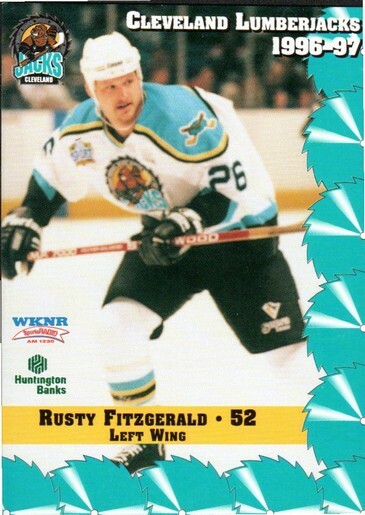 Rusty Fitzgerald 1996-97 Cleveland Lumberjacks | eBay