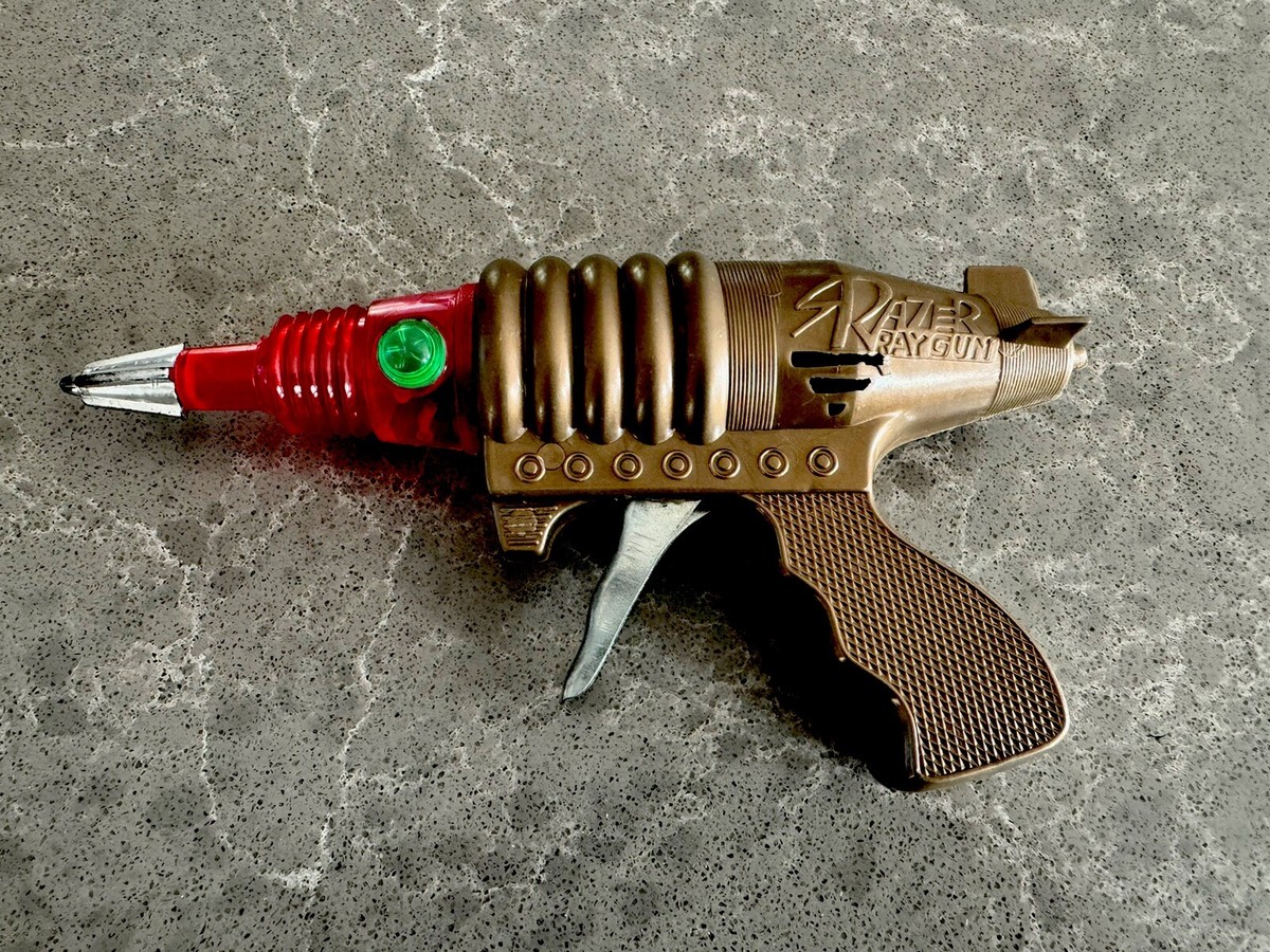 Vintage Sparkling Pistol Space Gun Razor Ray Gun Mid Century Vintage Sparkling Pistol Space Gun Razor Ray Gun Mid Century