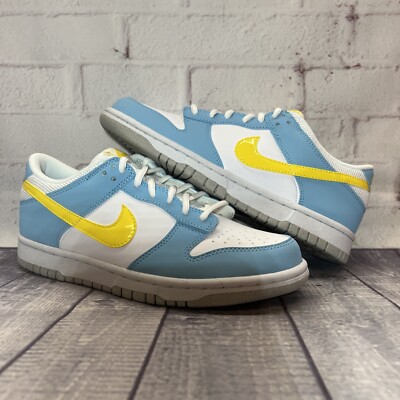Nike Dunk Low Homer Simpson Blue Yellow Shoes DX3382-400 Nike Dunk Low Homer Simpson Blue Yellow Shoes DX3382-400
