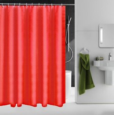 Waterproof Polyester Fabric Bathroom Shower Curtain & Ring Hooks 180 x 180 CM