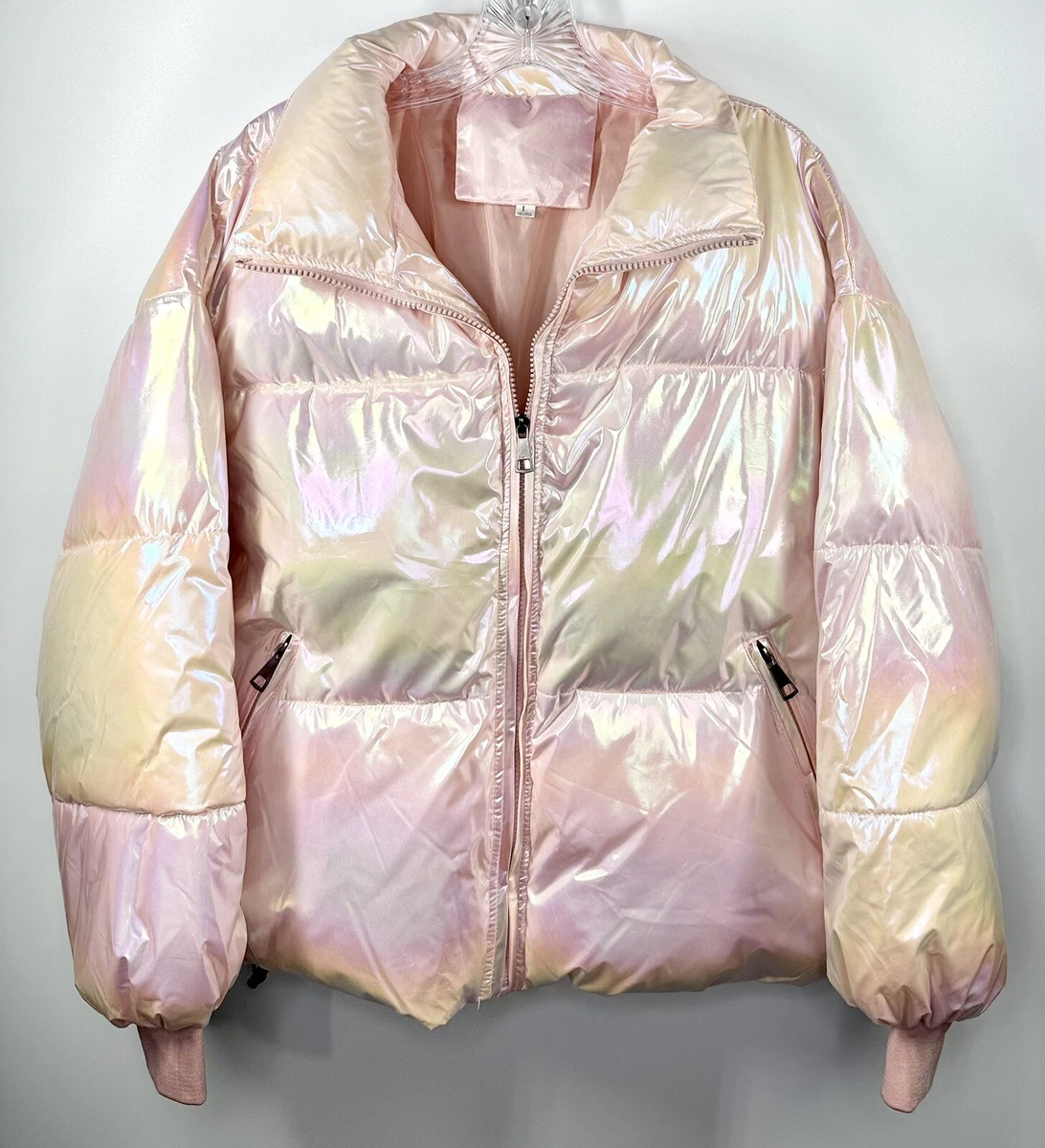 Pink shop iridescent jacket